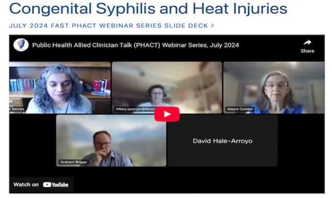 Congenital Syphilis and Heat Injuries (Web)