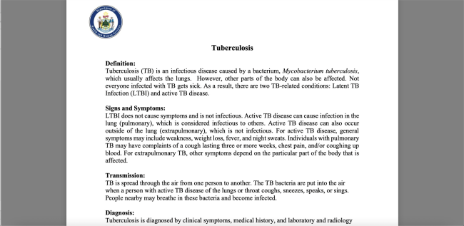 Tuberculosis (URL)
