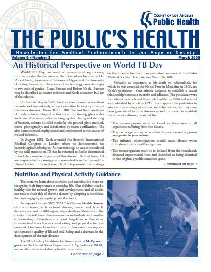  The Public's Health 