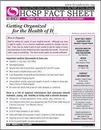 HCSP Fact Sheet: Getting Organized For The Health Of It | National ...