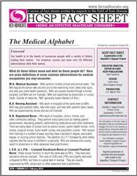 Thumbnail image of HCSP Fact Sheet: The Medical Alphabet 
