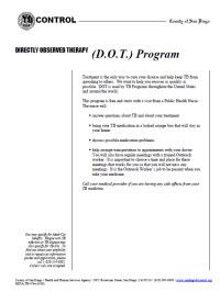  Directly Observed Therapy (DOT) Program 