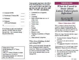  What Do I Need to Know About Latent Tuberculosis Infection? 