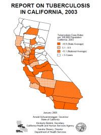  Report on Tuberculosis in California, 2003 