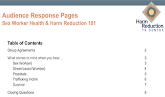 Sex Worker Health Harm Reduction 101 (docx)
