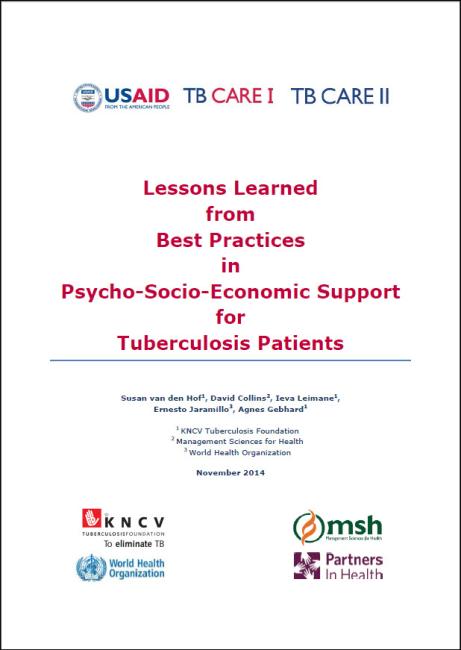  Lessons Learned from Best Practices in Psycho-Socio-Economic Support for Tuberculosis Patients 
