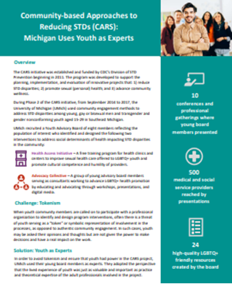 Michigan Youth Experts: Go to information sheet.