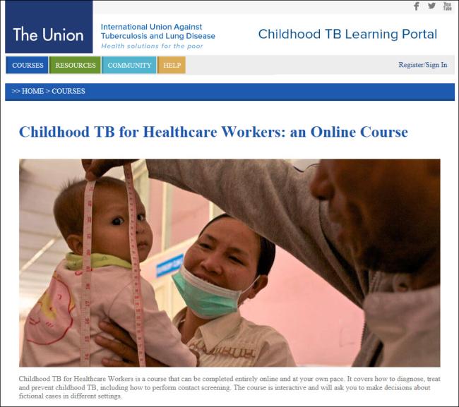  Childhood TB for Healthcare Workers: an Online Course 