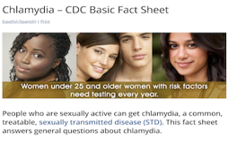 Chlamydia Basic Fact Sheet (Webpage)