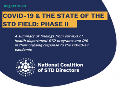 Covid-19 & The State of the STD Field: Phase II. Go to report.