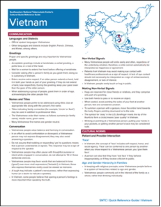 Cultural Quick Reference Guide: Vietnam. Go to fact sheet