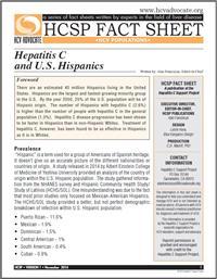 Thumbnail image of HCSP Fact Sheet: Hepatitis C and U.S. Hispanics 