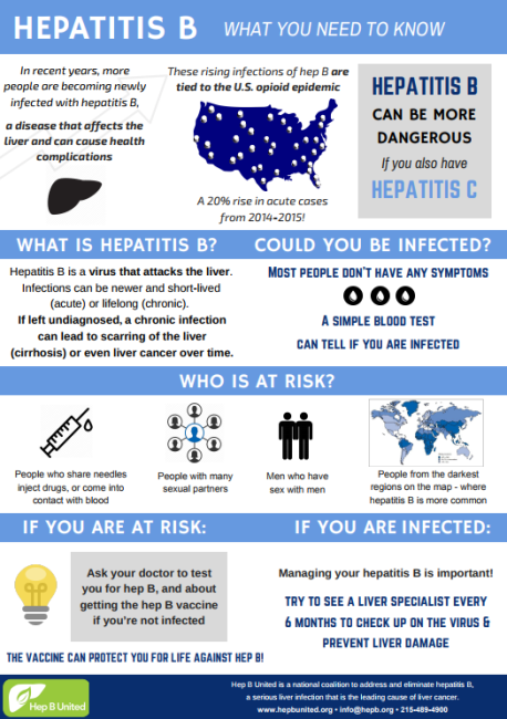 Go to fact sheet on Hep B basic facts and statistics.