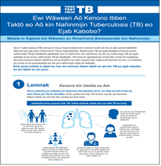 Ewi Wāween Aō Kenono Ibben Taktō eo Aō kin Nañinmijin Tuberculosis (TB) eo Ejab Kabobo? [How Do I Talk to My Healthcare Provider about Inactive Tuberculosis (TB)?]. Go to fact sheet