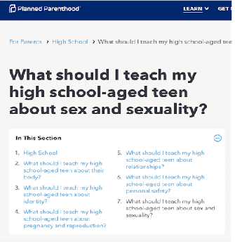 High Schoolers and Sexuality (web)