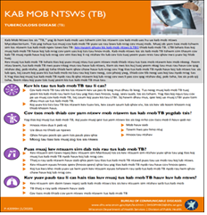 Kab Mob Ntsws (TB) [Tuberculosis Disease (TB)]. Go to fact sheet 