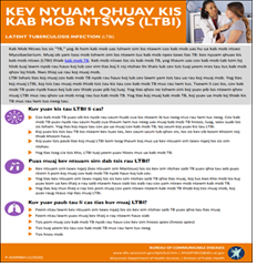 Kev Nyuam Qhuav Kis Kab Mob Ntsws (LTBI) [Latent Tuberculosis Infection (LTBI)]. Go to fact sheet