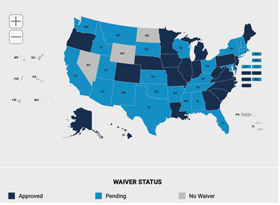 Medicaid Waiver Map (Website)