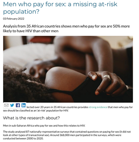 Men who pay for sex (Web)