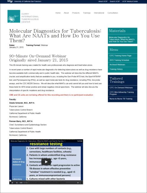 Molecular Diagnostics for Tuberculosis: What Are NAATs and How Do You Use Them? 