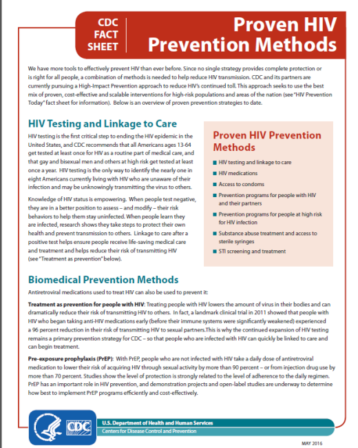 Thumbnail image of Proven HIV Prevention Methods 