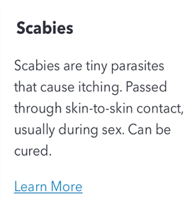 What is scabies (Web)