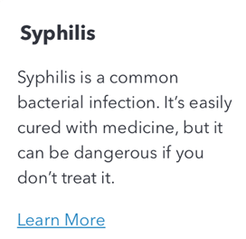 What is syphilis (Web)