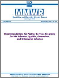 Thumbnail image of Recommendations for Partner Services Programs for HIV Infection, Syphilis, Gonorrhea, and Chlamydial Infection 