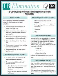 Thumbnail image of TB Genotyping Information Management System 