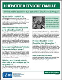 Thumbnail image of L’Hépatite B et Votre Famille: Informations destinées aux personnes originaires d’Afrique 