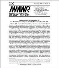 Thumbnail image of MMWR: Progress Toward the Elimination of Tuberculosis--United States, 1998 