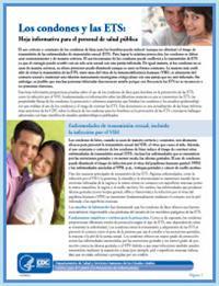 Thumbnail image of Los Condones y Las ETS: Hoja Informativa Para el Personal de Salud Publica 
