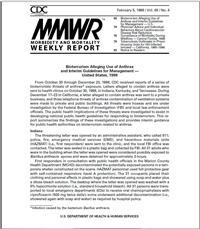 Thumbnail image of MMWR: Tuberculosis Outbreaks in Prison Housing Units for HIV-Infected Inmates - California, 1995-1996 