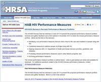 Thumbnail image of HAB HIV Performance Measures 