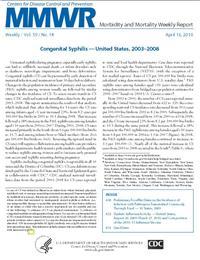 Thumbnail image of Congenital Syphilis – United States, 2003-2008 