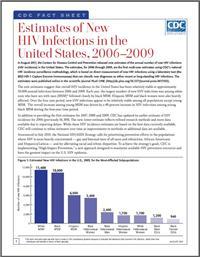 Thumbnail image of Estimates of New HIV Infections in the United States, 2006 - 2009 