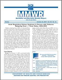 Thumbnail image of MMWR: Update: Prevention of Hepatitis A After Exposure to Hepatitis A Virus and in International Travelers. Updated Recommendations of the Advisory Committee on Immunization Practices (ACIP) 