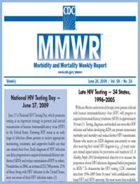 Thumbnail image of Late HIV Testing - 34 States, 1996–2005 