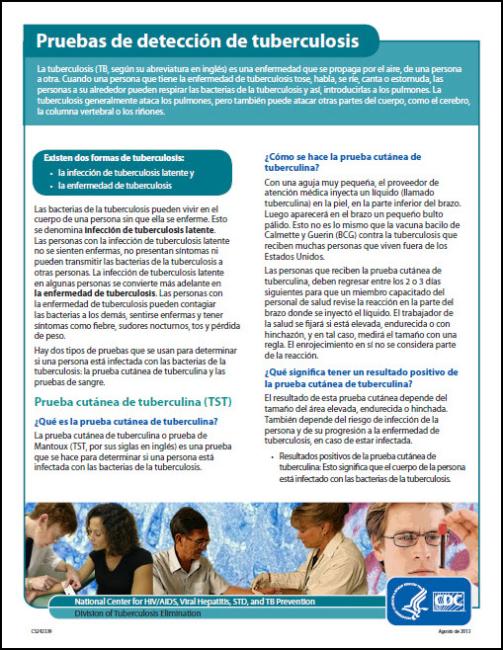  Pruebas de Detección de Tuberculosis[Testing for Tuberculosis (TB)] 
