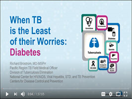 When TB is the Least of Their Worries: Diabetes webinar. Go to video.