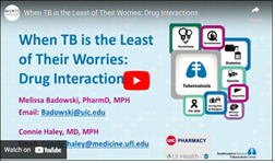 When TB is the Least of Their Worries: Drug Interactions. Go to webinar