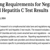 Reporting Requirements Negative HIV Hepatitis C (Web)