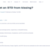 Can You Get an STD From Kissing? (Web)