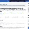 Developing Educational Animations on HIV Pre-Exposure Prophylaxis (PrEP) for Women: Qualitative Study (Web)