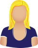 Female purple scoop neck
