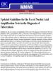  Updated Guidelines for the Use of Nucleic Acid Amplification Tests in the Diagnosis of Tuberculosis. Morbidity and Mortality Weekly Report, 58 (01): 7-10, January 16, 2009. 