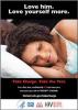 Thumbnail image of Love Him. Love Yourself More. Take Charge Take the Test [Love poster 1] 