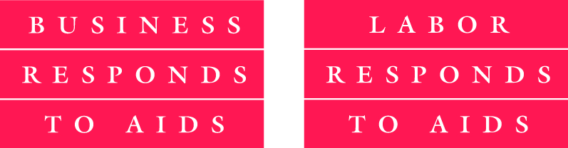 Logos of Business Responds to AIDS and Labor Responds to AIDS