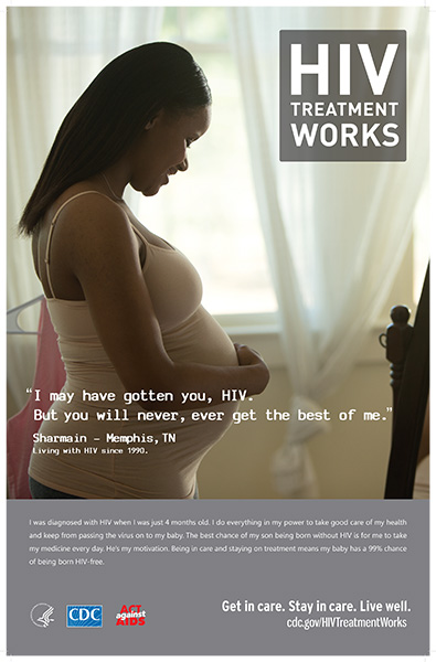 Poster from CDC's HIV Treatment Works campaign