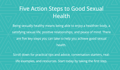 Five Action Steps to Good Sexual Health (Web)